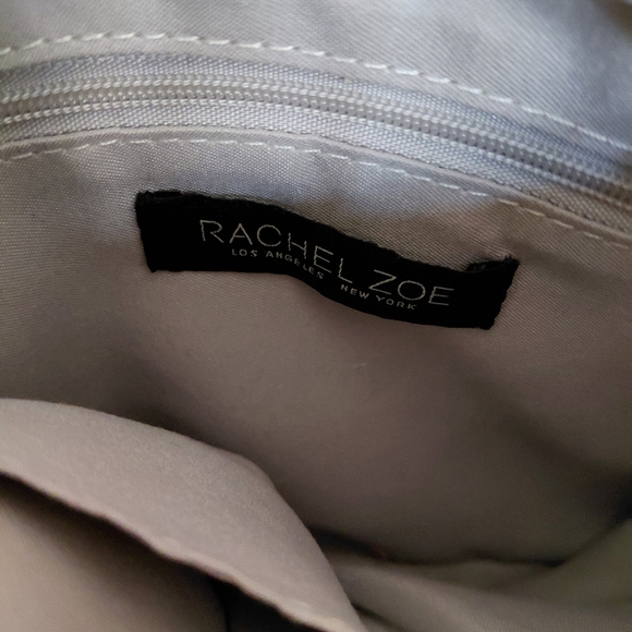 Rachel Zoe Ivory Woven Tote and Pouch Set - Picture 9 of 10